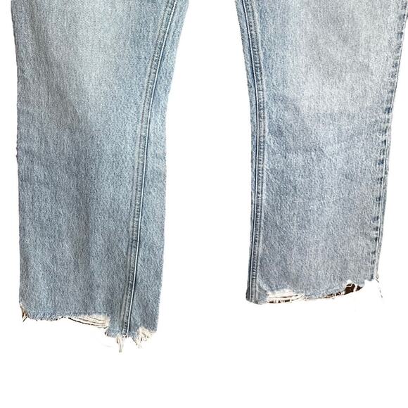 Agolde The Mid Rise Relaxed Bootcut Frayed Hem Size 28 - Picture 7 of 14